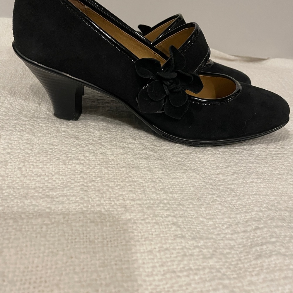 Softspots Black Leather Comfort Heels  Experience ultimate comfort Size 7.5 - Picture 6 of 9